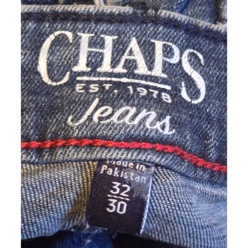 Chaps Mens Straight Leg Denim Jeans Medium Wash Blue Size 32x30 - Picture 6 of 6